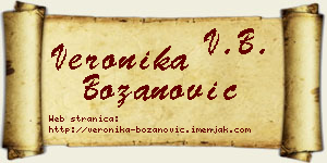 Veronika Božanović vizit kartica